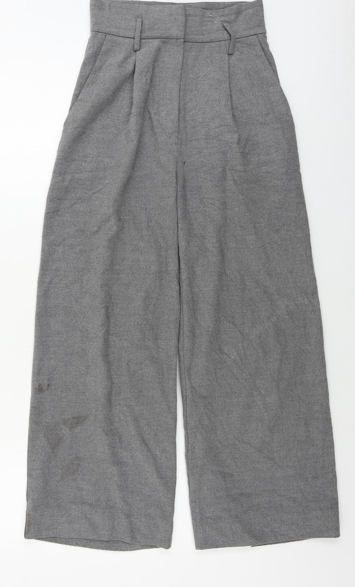 H&M  Womens Grey   Trousers  Size 26 in L25 in