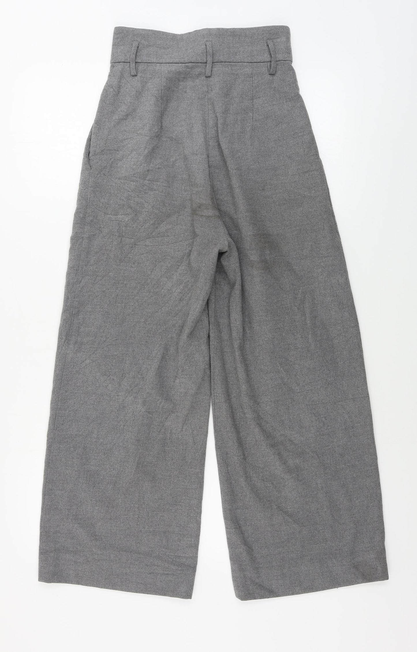 H&M  Womens Grey   Trousers  Size 26 in L25 in