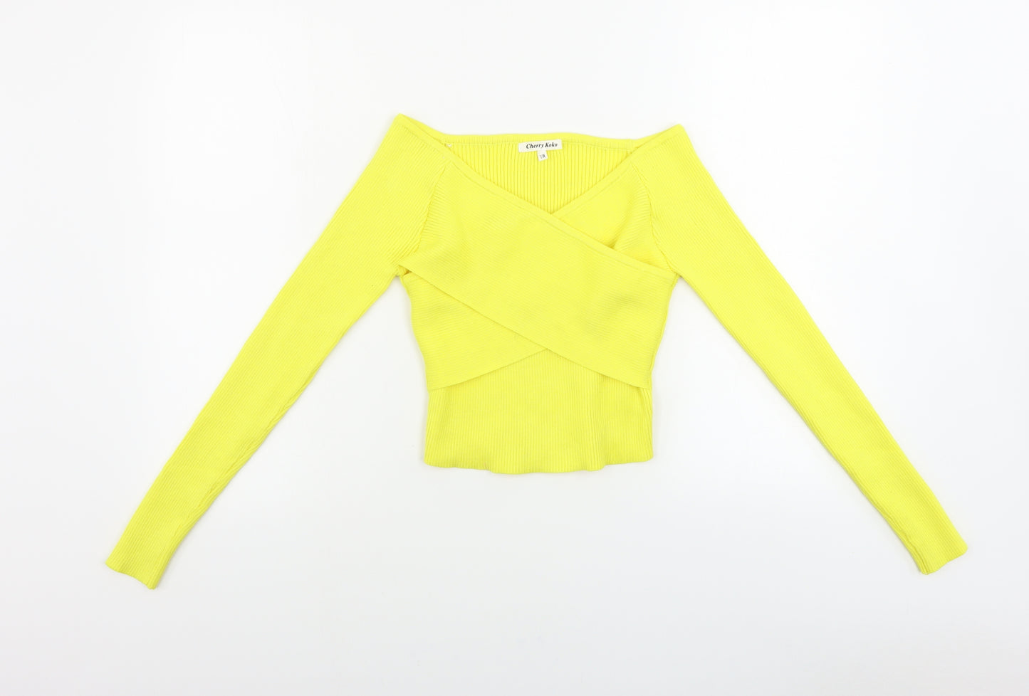 cherry koko Womens Yellow   Pullover Jumper Size M