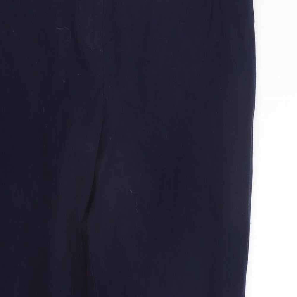 John Lewis Womens Blue   Trousers  Size 14 L24 in