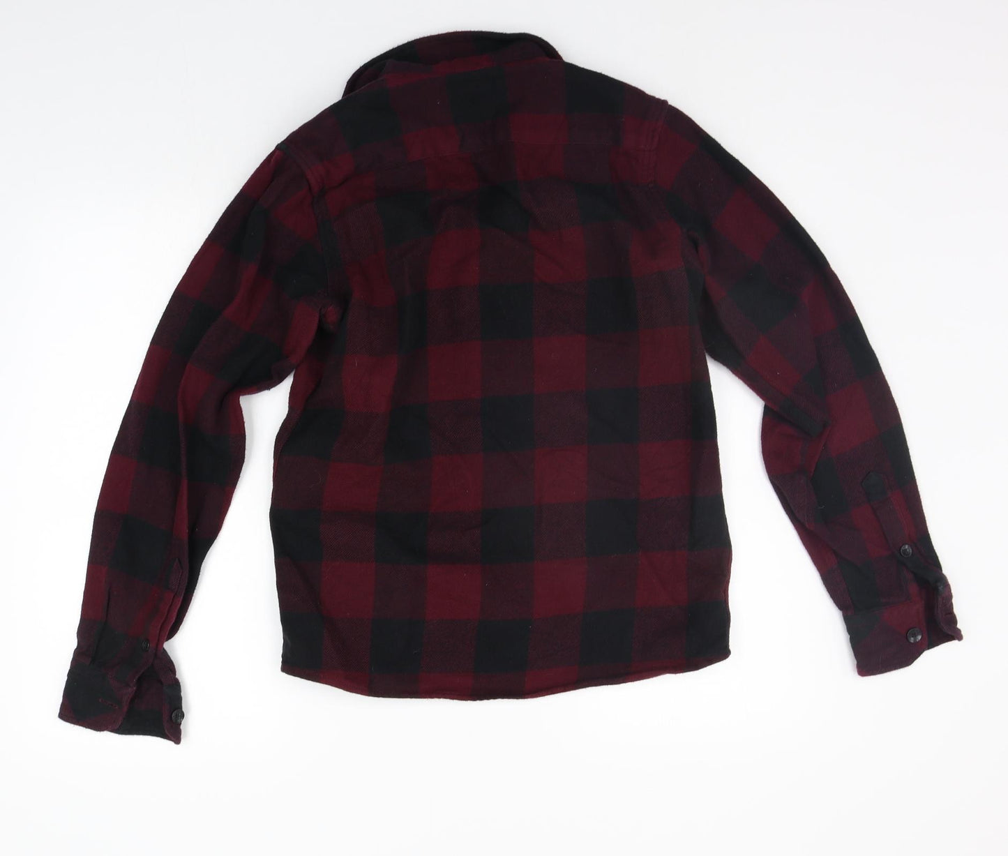 Dickies Mens Red Check   Button-Up Size XS