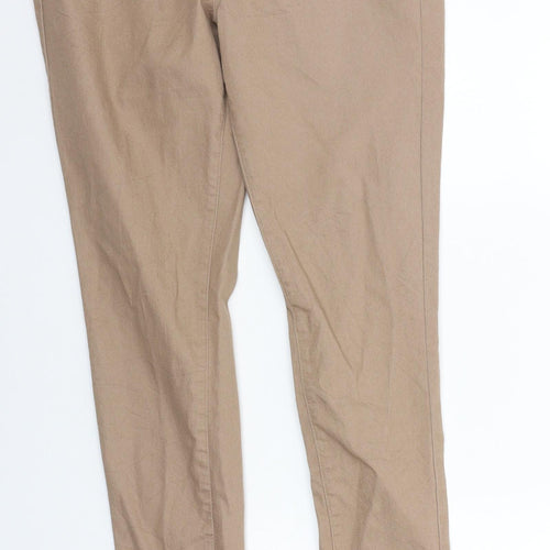 deniem co Womens Beige   Jegging Trousers Size 12 L27 in