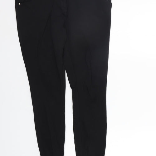 TU Womens Black   Trousers  Size 12 L22 in - Elasticated Waist