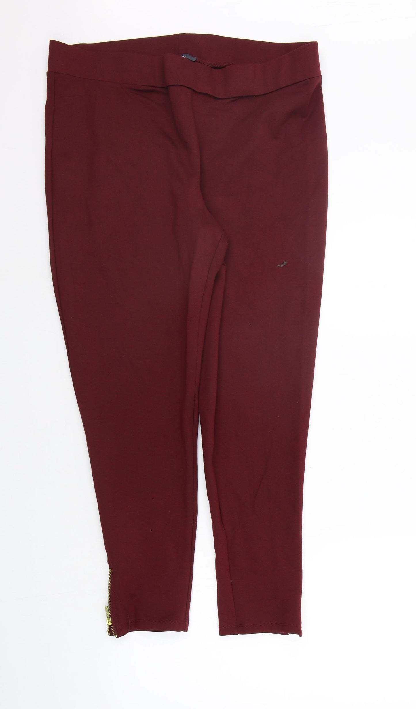 Studio Womens Red   Trousers  Size 18 L25 in