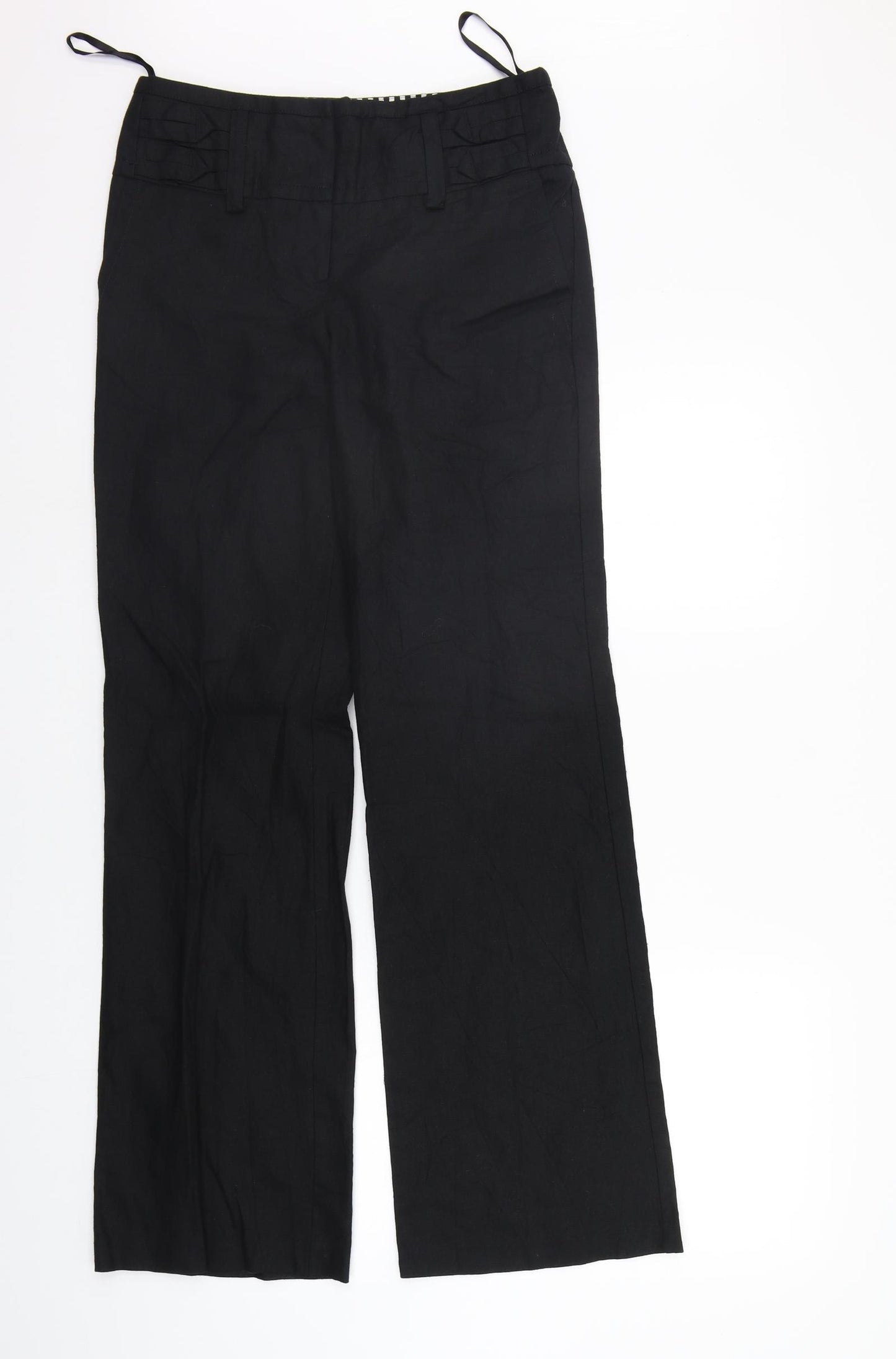 NEXT Womens Black   Trousers  Size 8 L31 in