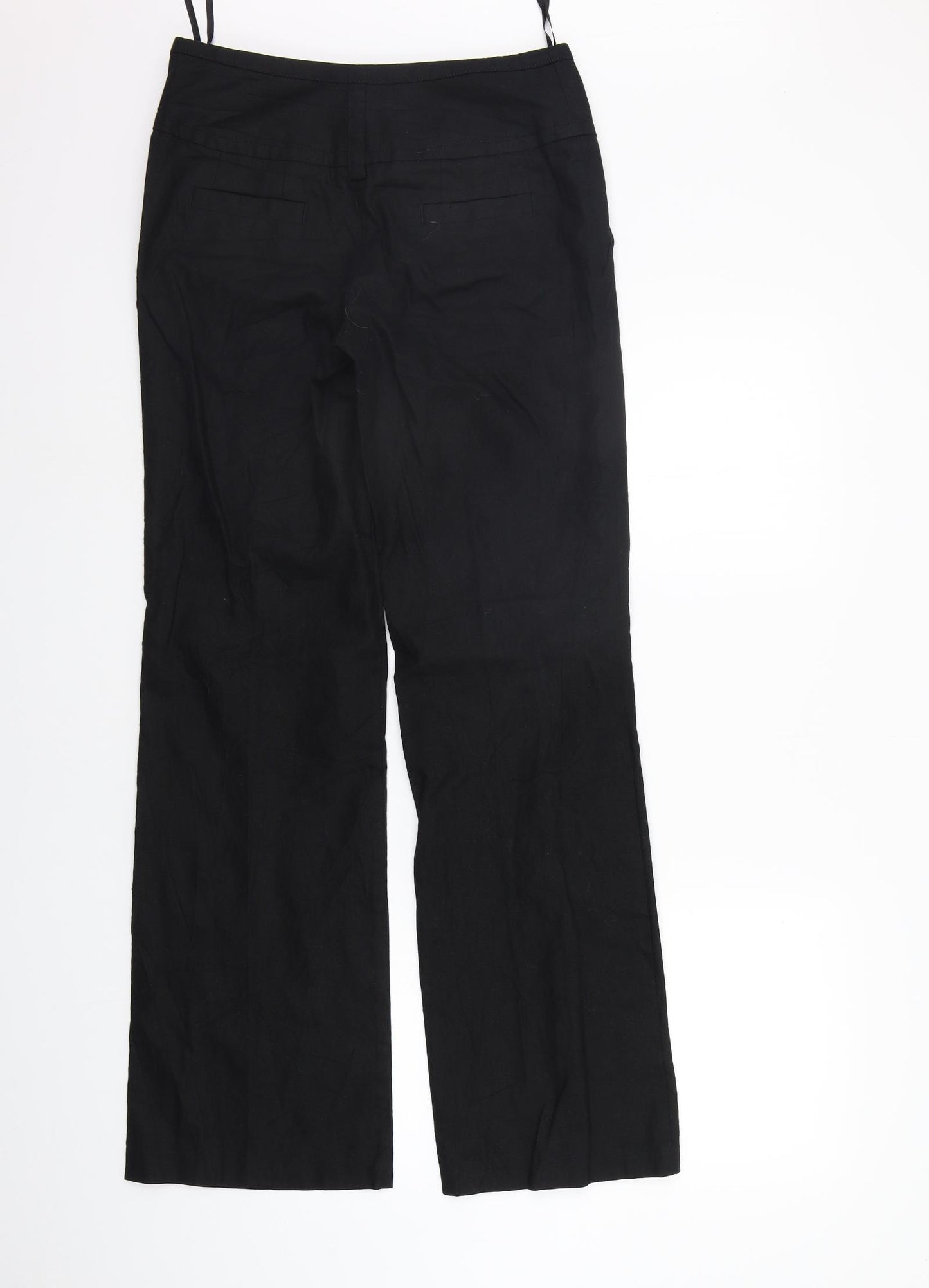 NEXT Womens Black   Trousers  Size 8 L31 in
