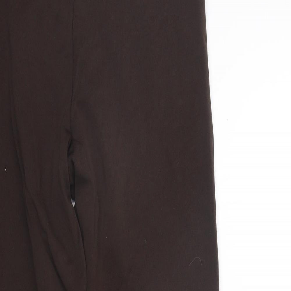 George Womens Brown   Jegging Trousers Size 14 L28 in - Elasticated Waist