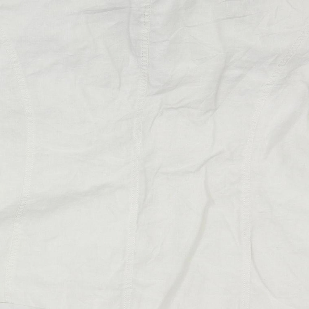 ELVI Womens White   Jacket Blazer Size 22
