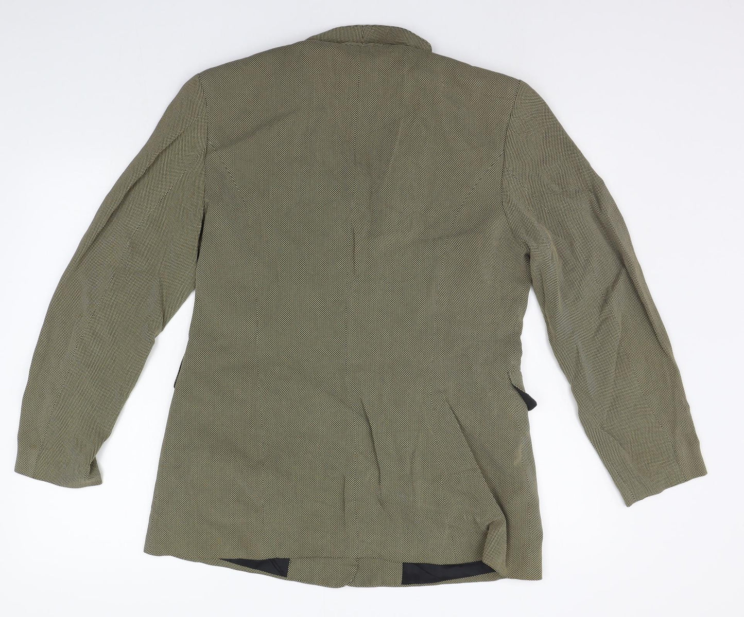 Betty Barclay Womens Yellow Geometric  Jacket Suit Jacket Size 10