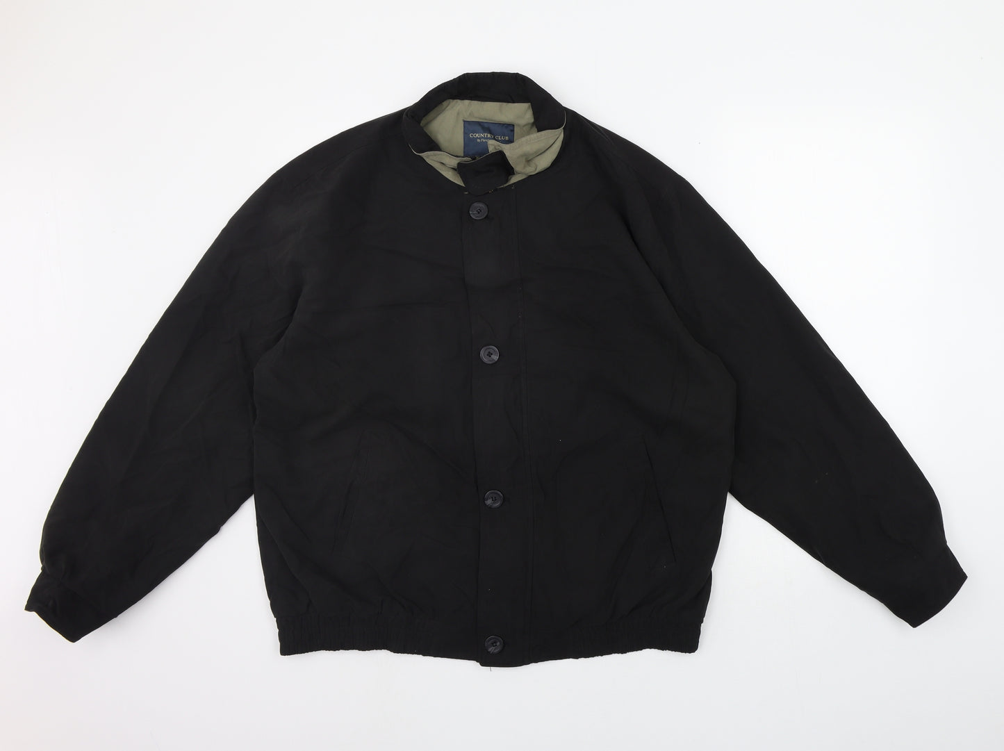 county casual Mens Black   Jacket Coat Size L
