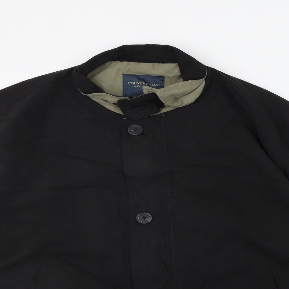 county casual Mens Black   Jacket Coat Size L