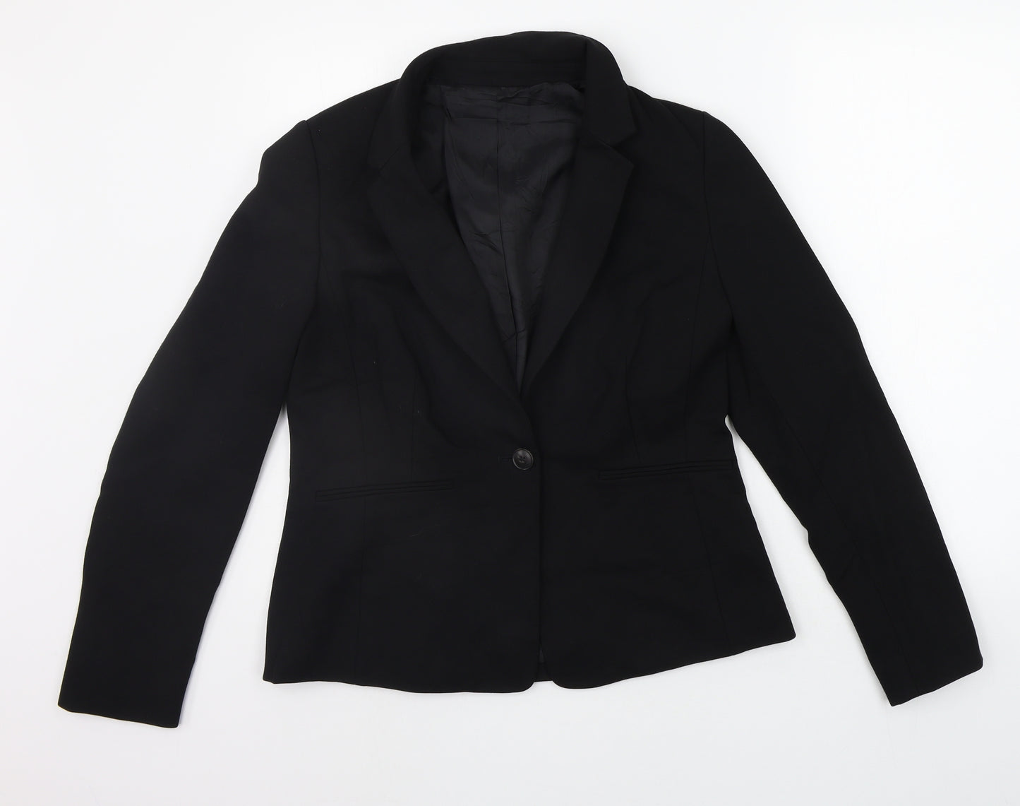 John Lewis Womens Black   Jacket Suit Jacket Size M