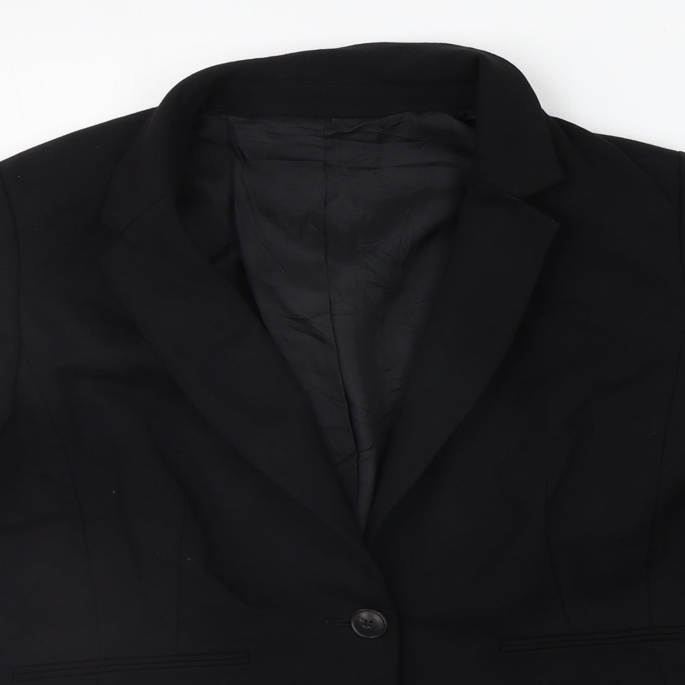 John Lewis Womens Black   Jacket Suit Jacket Size M