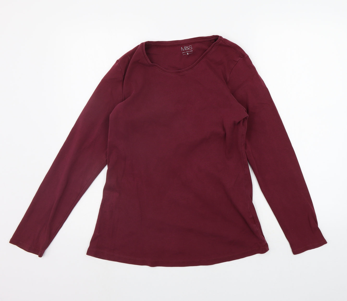Marks and Spencer Womens Red   Basic T-Shirt Size 16