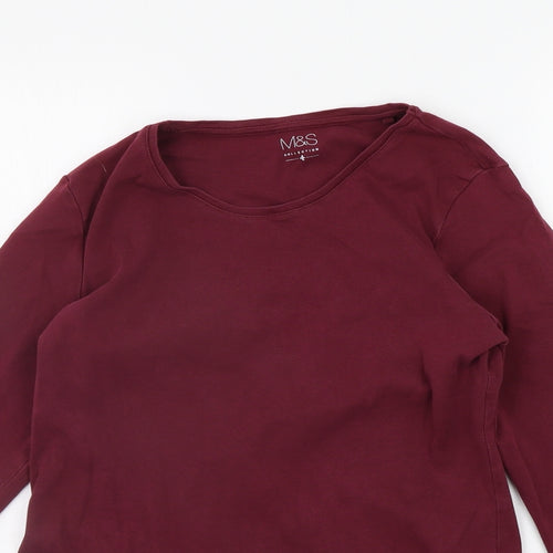 Marks and Spencer Womens Red   Basic T-Shirt Size 16
