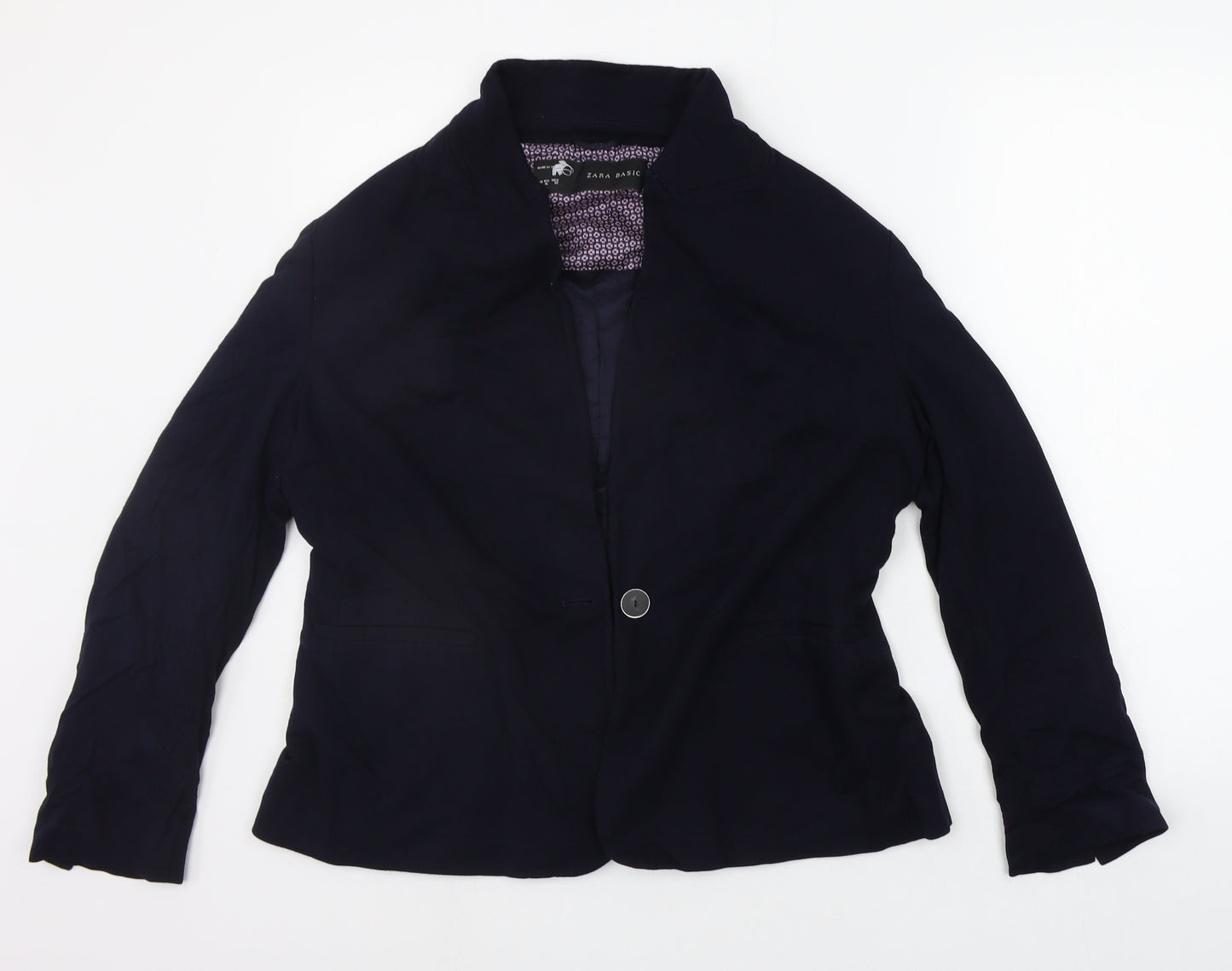 Zara Womens Blue   Jacket Blazer Size XL