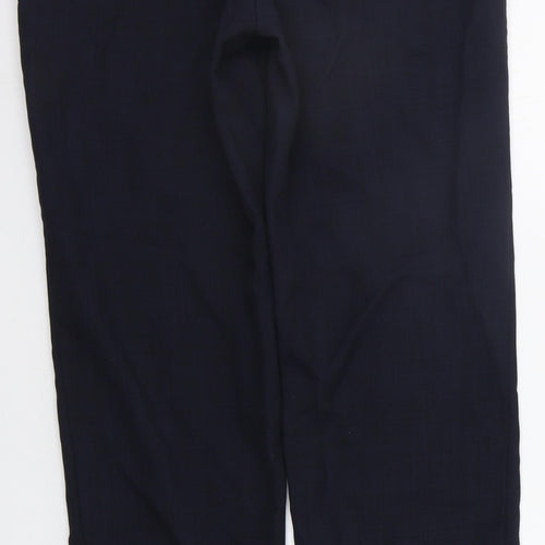 Marks and Spencer Womens Blue   Trousers  Size 8 L26 in - Elasticated Waist