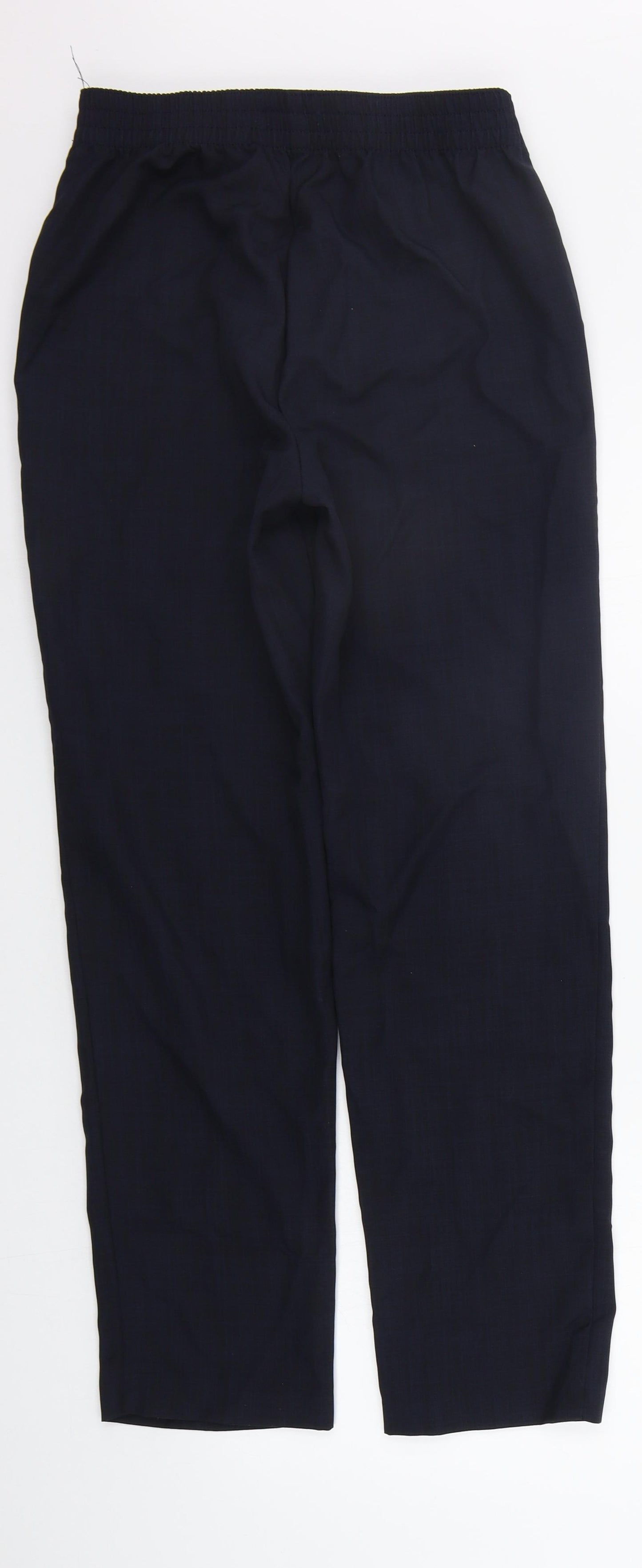Marks and Spencer Womens Blue   Trousers  Size 8 L26 in - Elasticated Waist