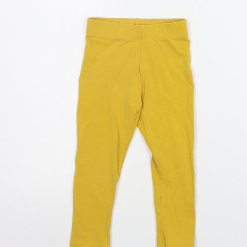 Nutmeg Girls Yellow   Jogger Leggings Size 12-18 Months  - Elasticated Waist