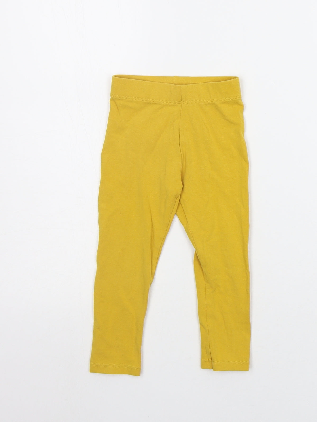 Nutmeg Girls Yellow   Jogger Leggings Size 12-18 Months  - Elasticated Waist