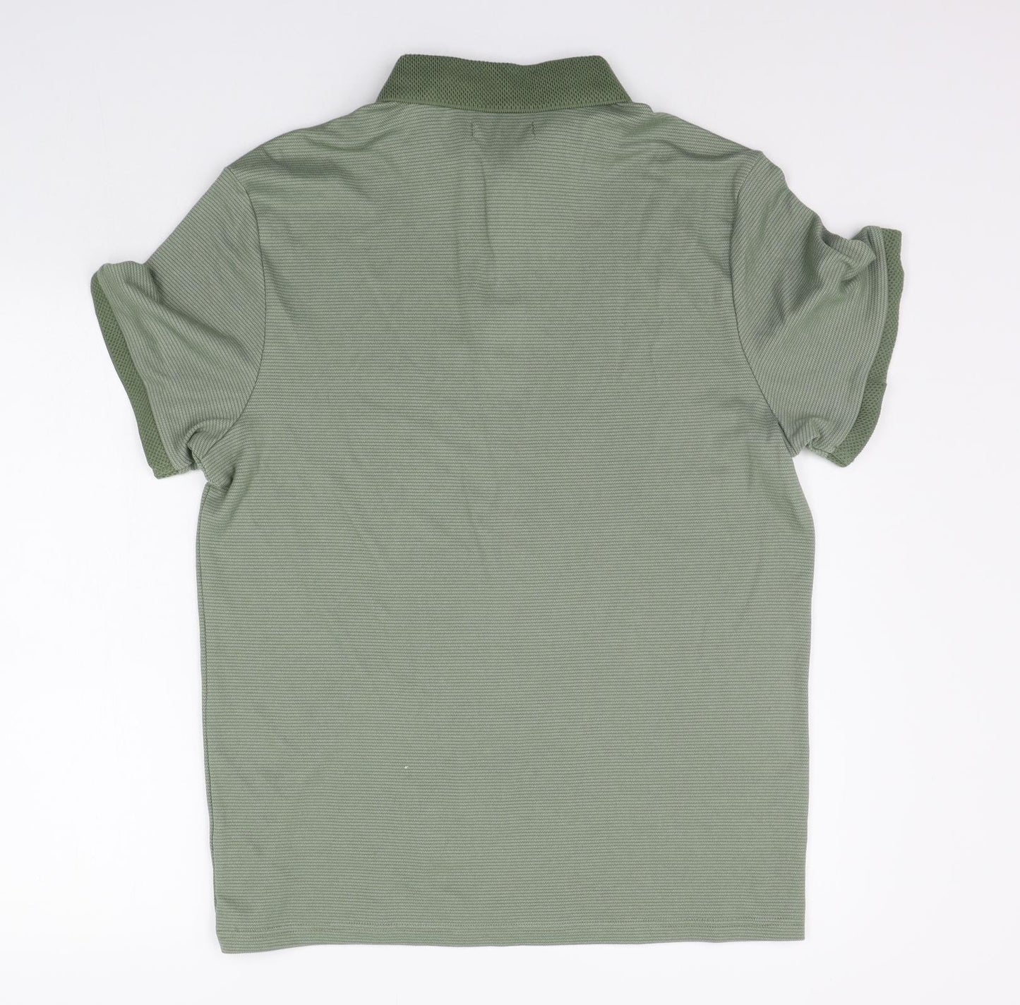 TU Mens Green    Polo Size M