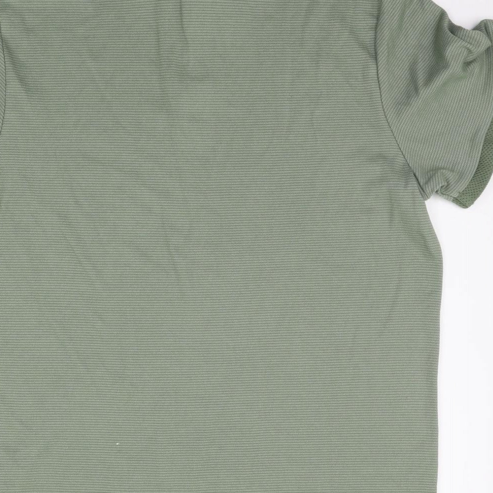 TU Mens Green    Polo Size M
