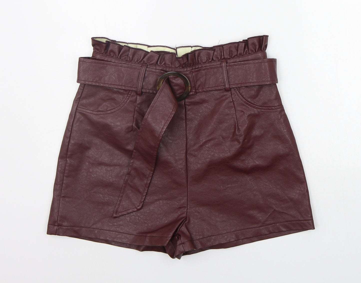 Boohoo Womens Purple   Cut-Off Shorts Size 10