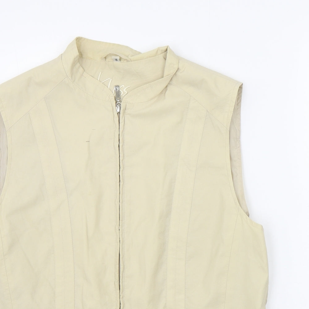 Klass Womens Beige   Gilet Coat Size 16