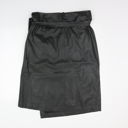 Marks and Spencer Womens Green   A-Line Skirt Size 18  - BELTED