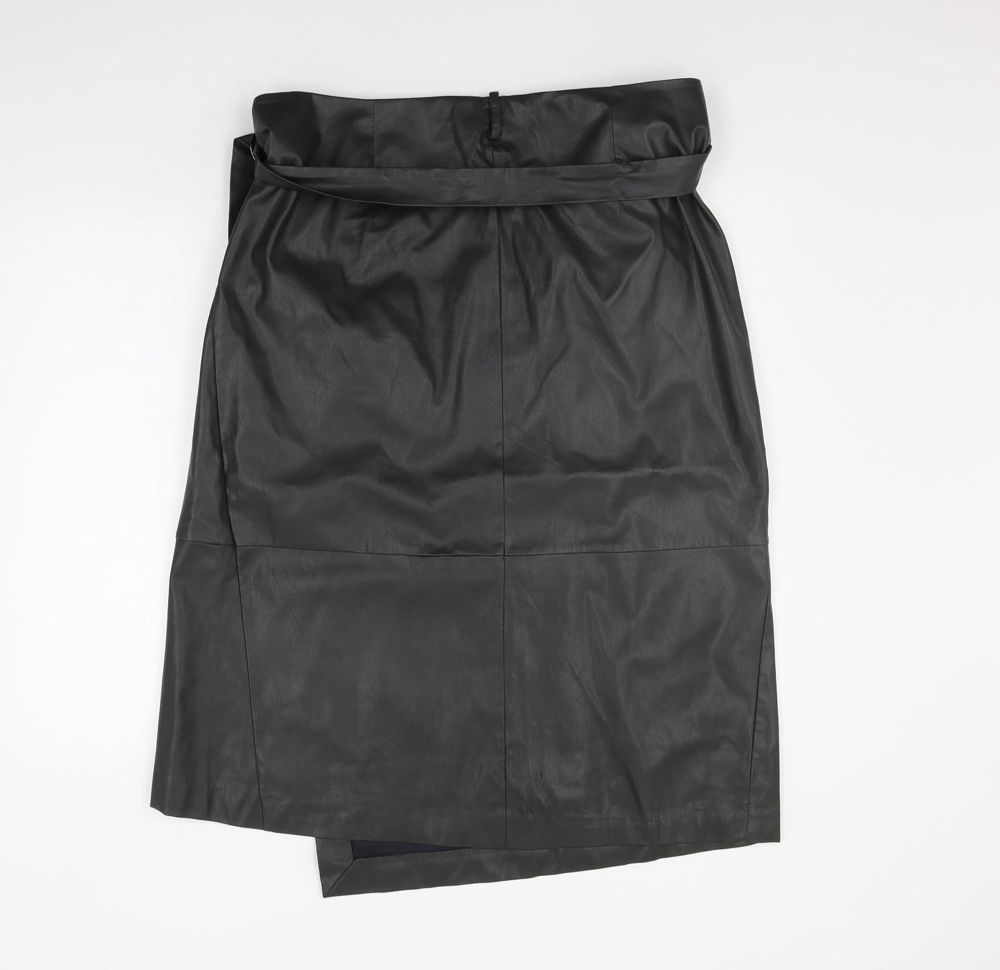 Marks and Spencer Womens Green   A-Line Skirt Size 18  - BELTED