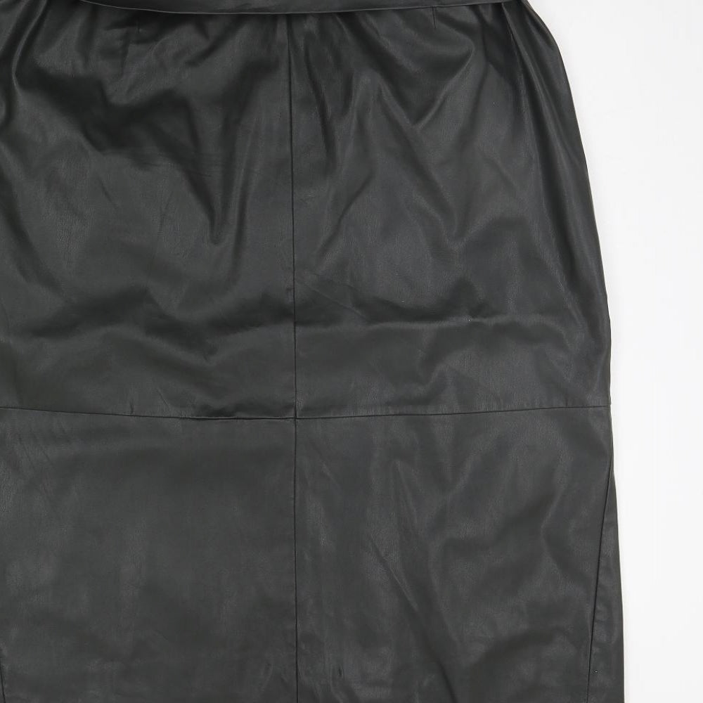 Marks and Spencer Womens Green   A-Line Skirt Size 18  - BELTED