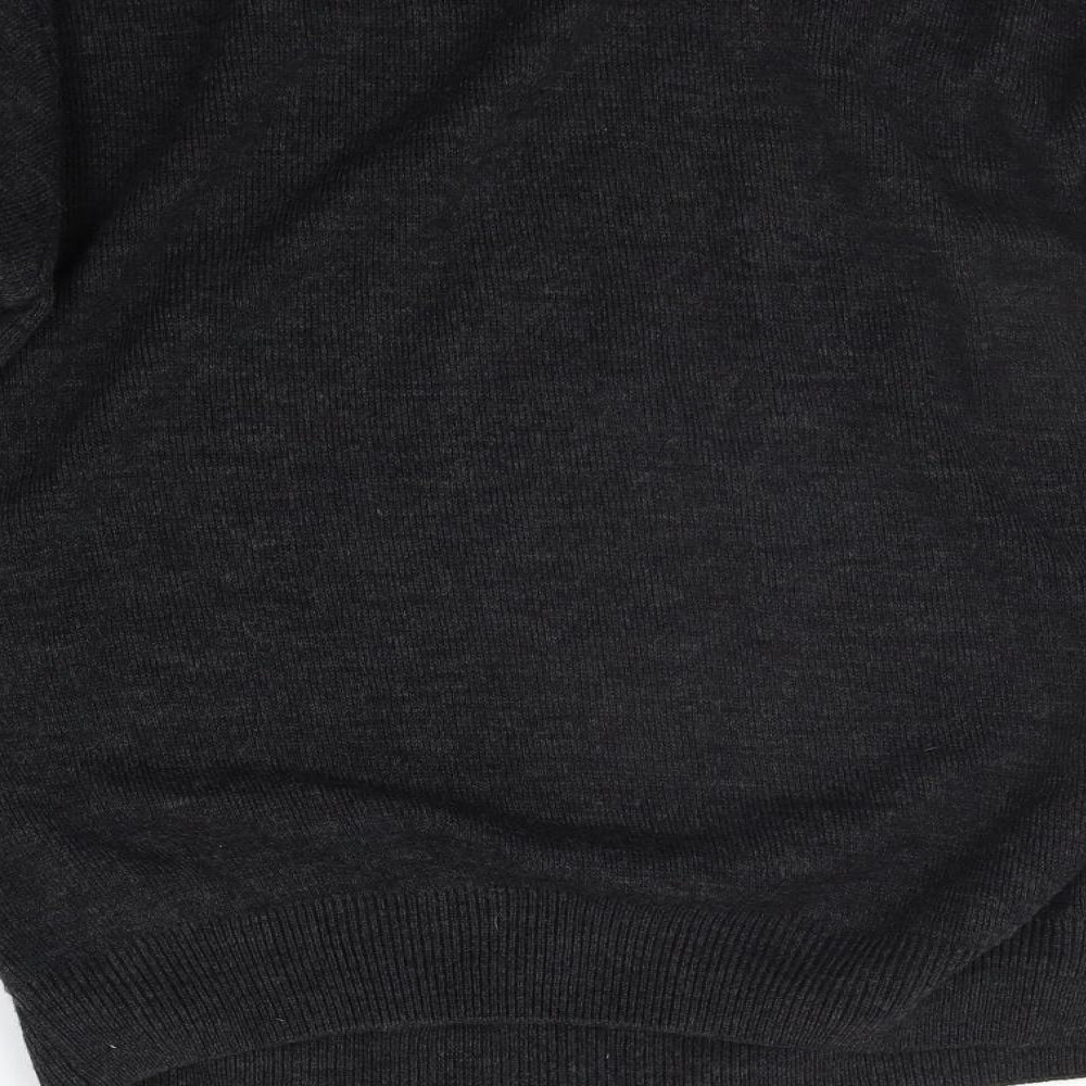 H&M Mens Grey Geometric  Pullover Jumper Size XL