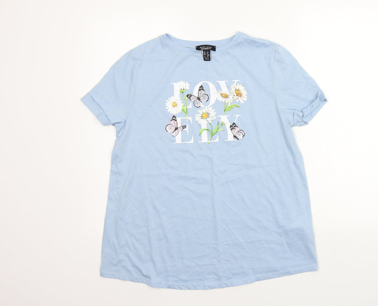 New Look Womens Blue   Basic T-Shirt Size 12