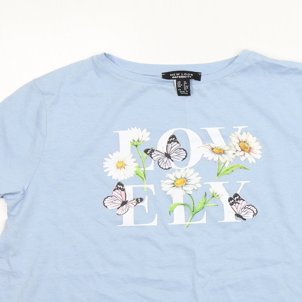 New Look Womens Blue   Basic T-Shirt Size 12