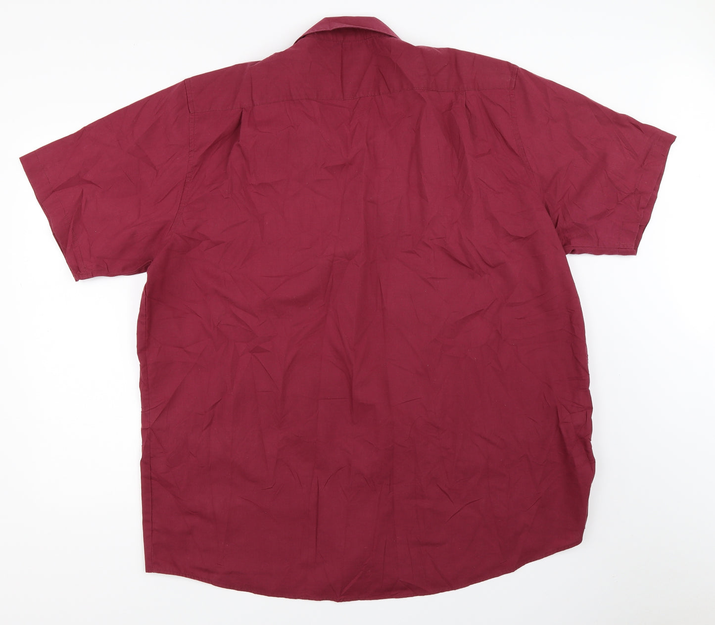 Premier Mens Red    Button-Up Size 18.5