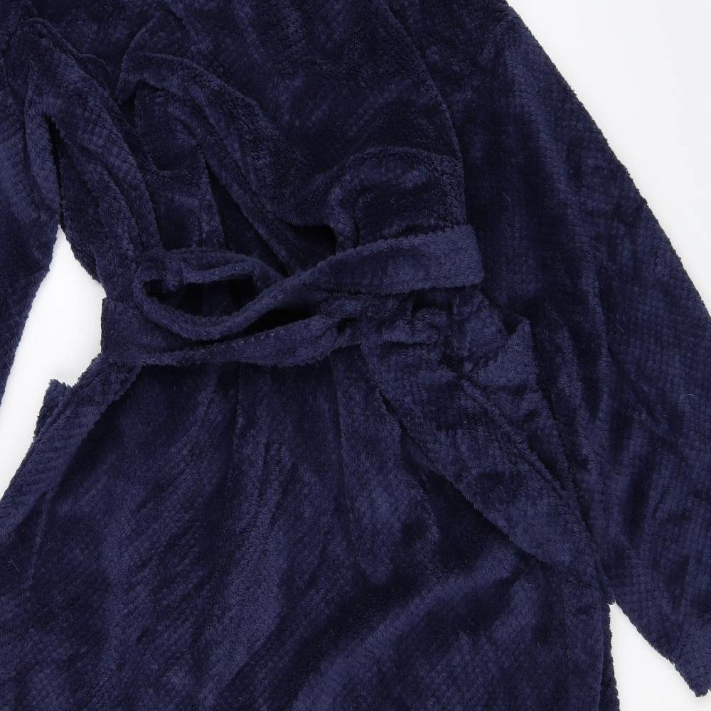 Marks and Spencer Womens Blue Solid  Top Robe Size 12