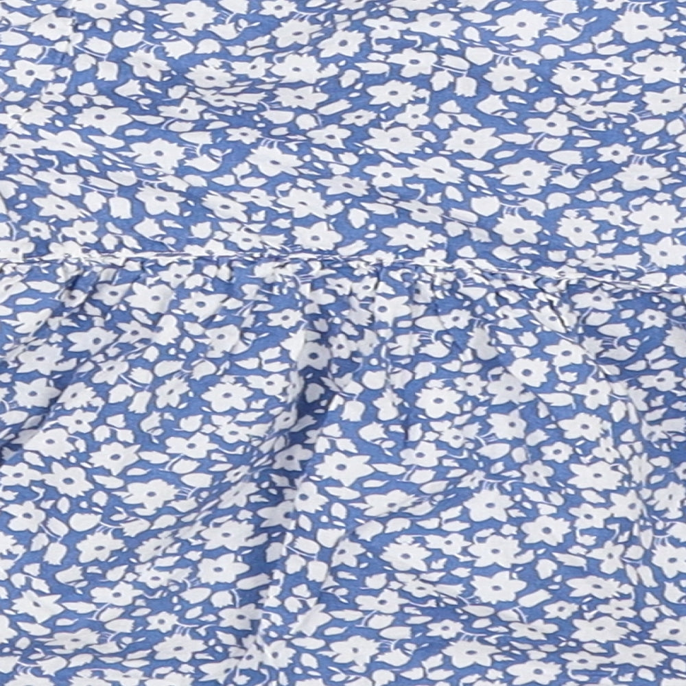 George Girls Blue Floral  Fit & Flare  Size 12-18 Months