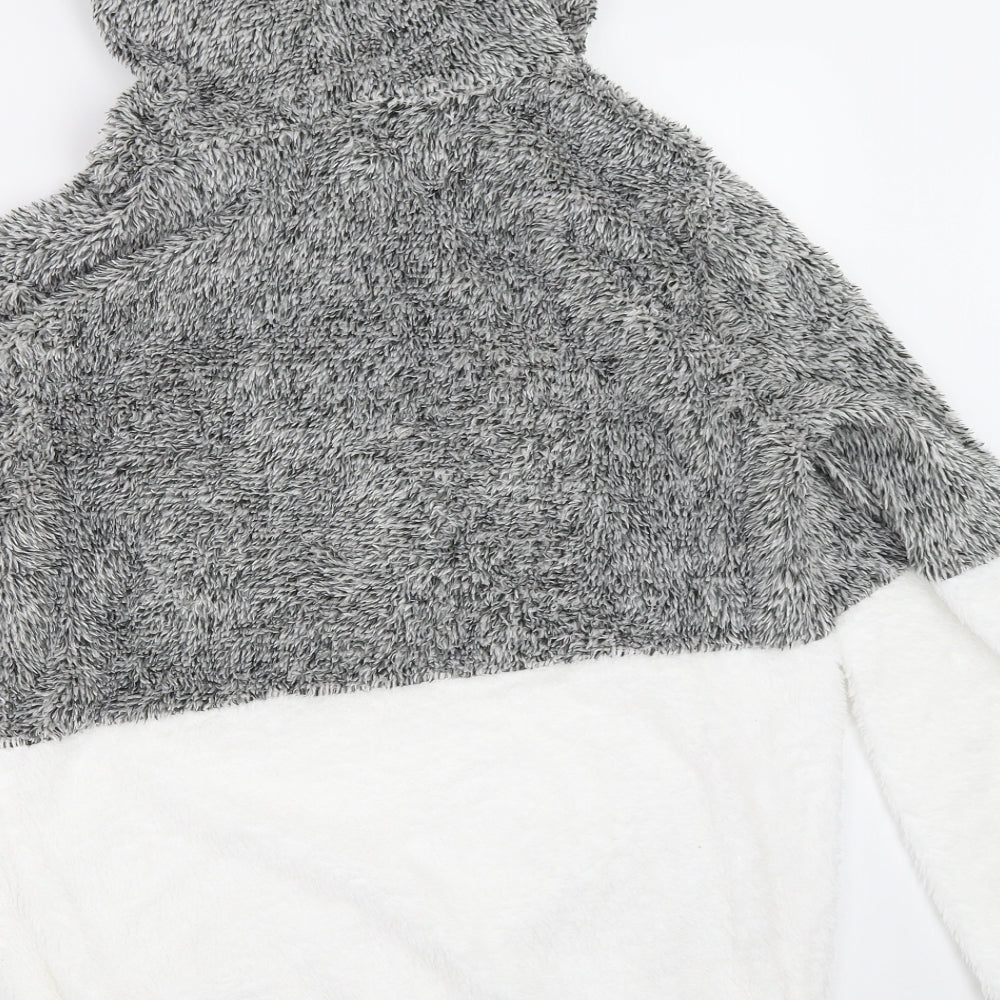 Preworn Womens Grey   Pullover Hoodie Size L