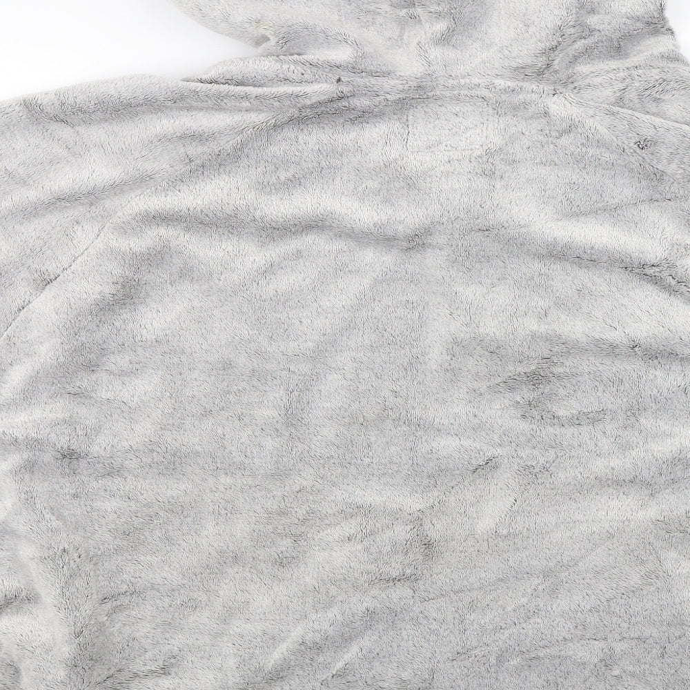 Saffron Baker Womens Grey Solid  Top One Piece Size S