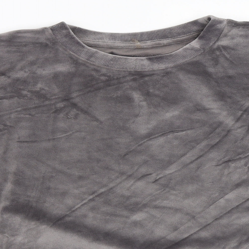 George Womens Grey Solid  Top Pyjama Top Size 16