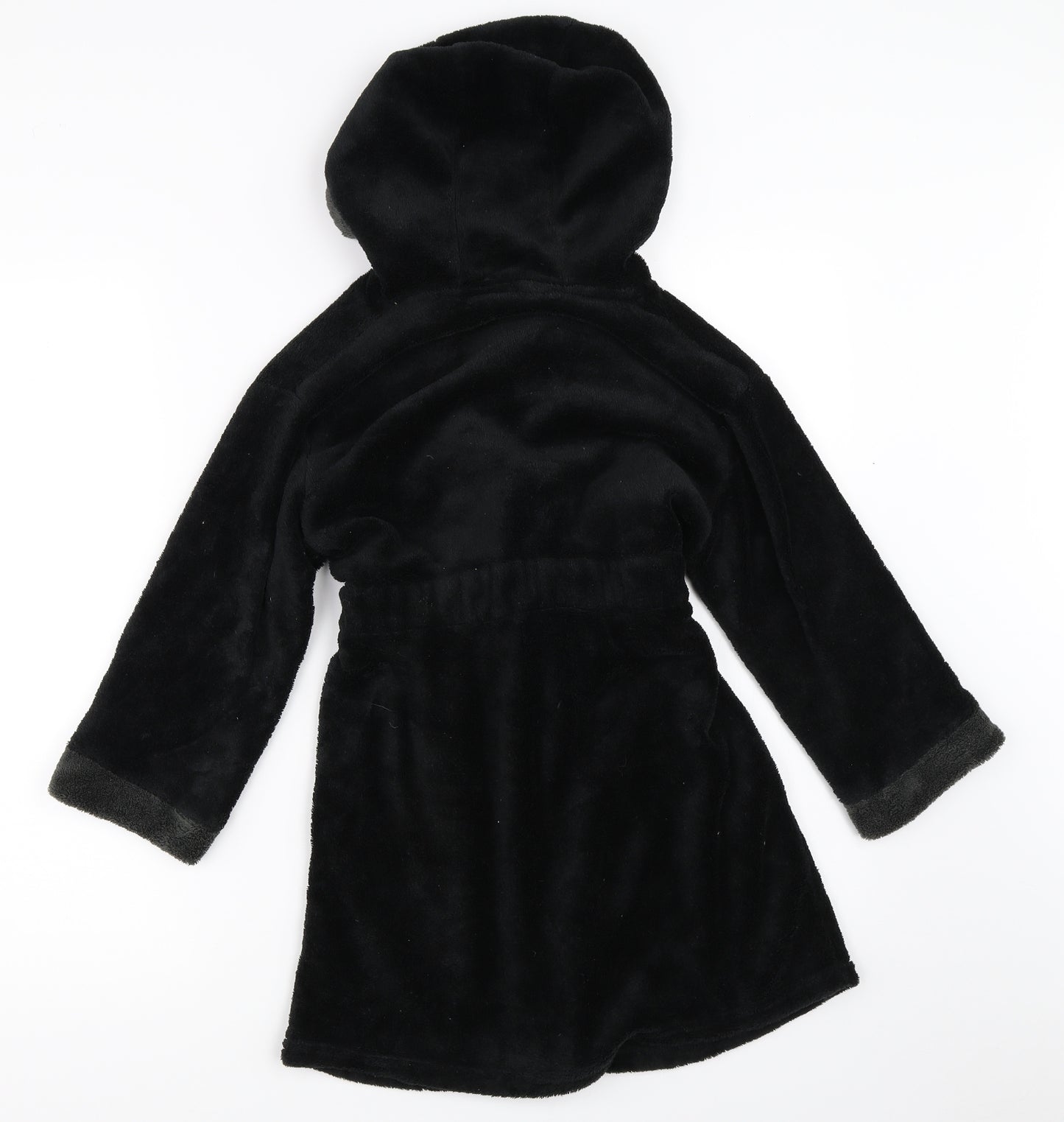 deben Boys Black Solid   Robe Size 6-7 Years  - top gear