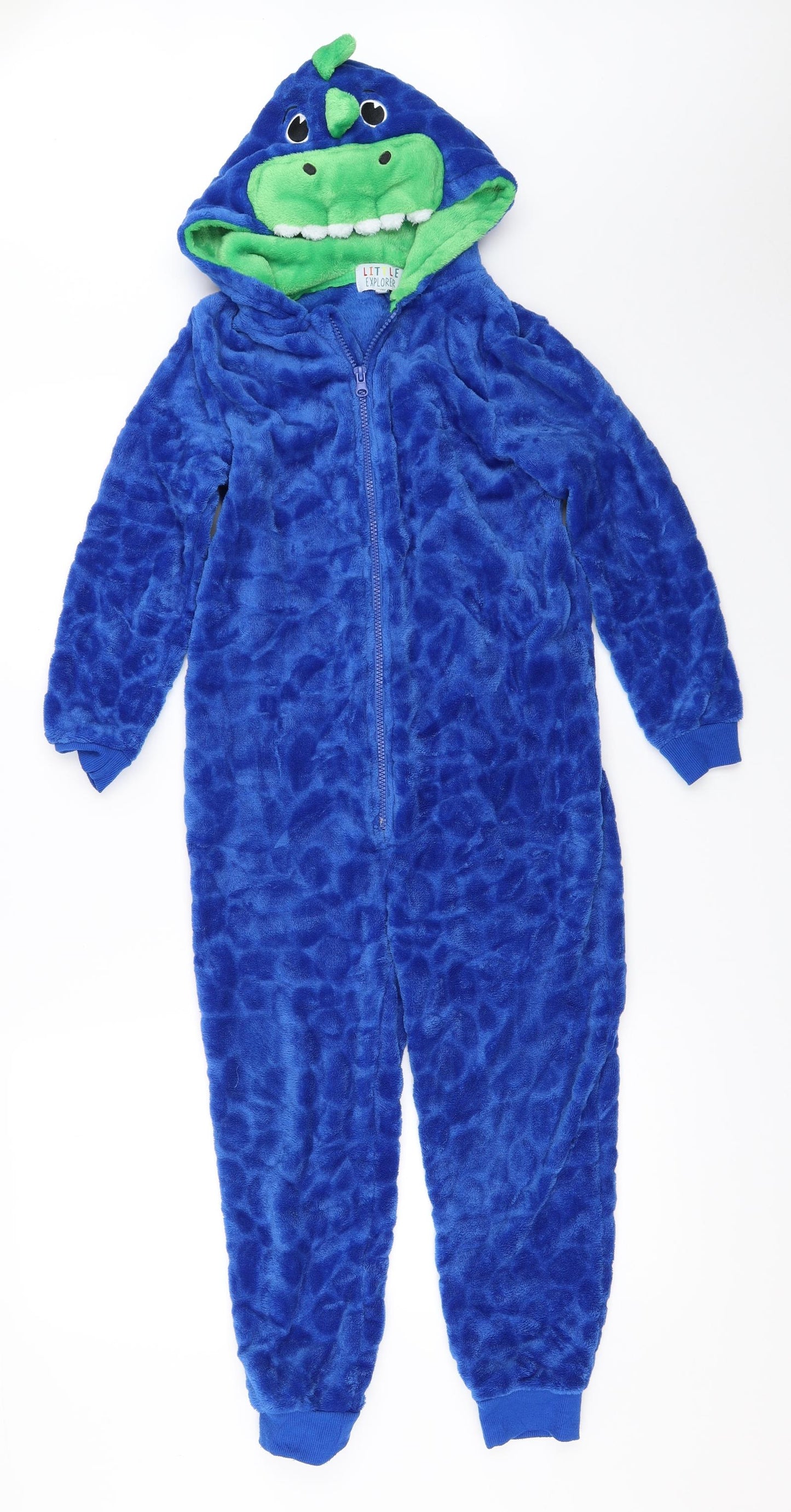 Little Explorer Boys Blue Solid   One Piece Size 7-8 Years