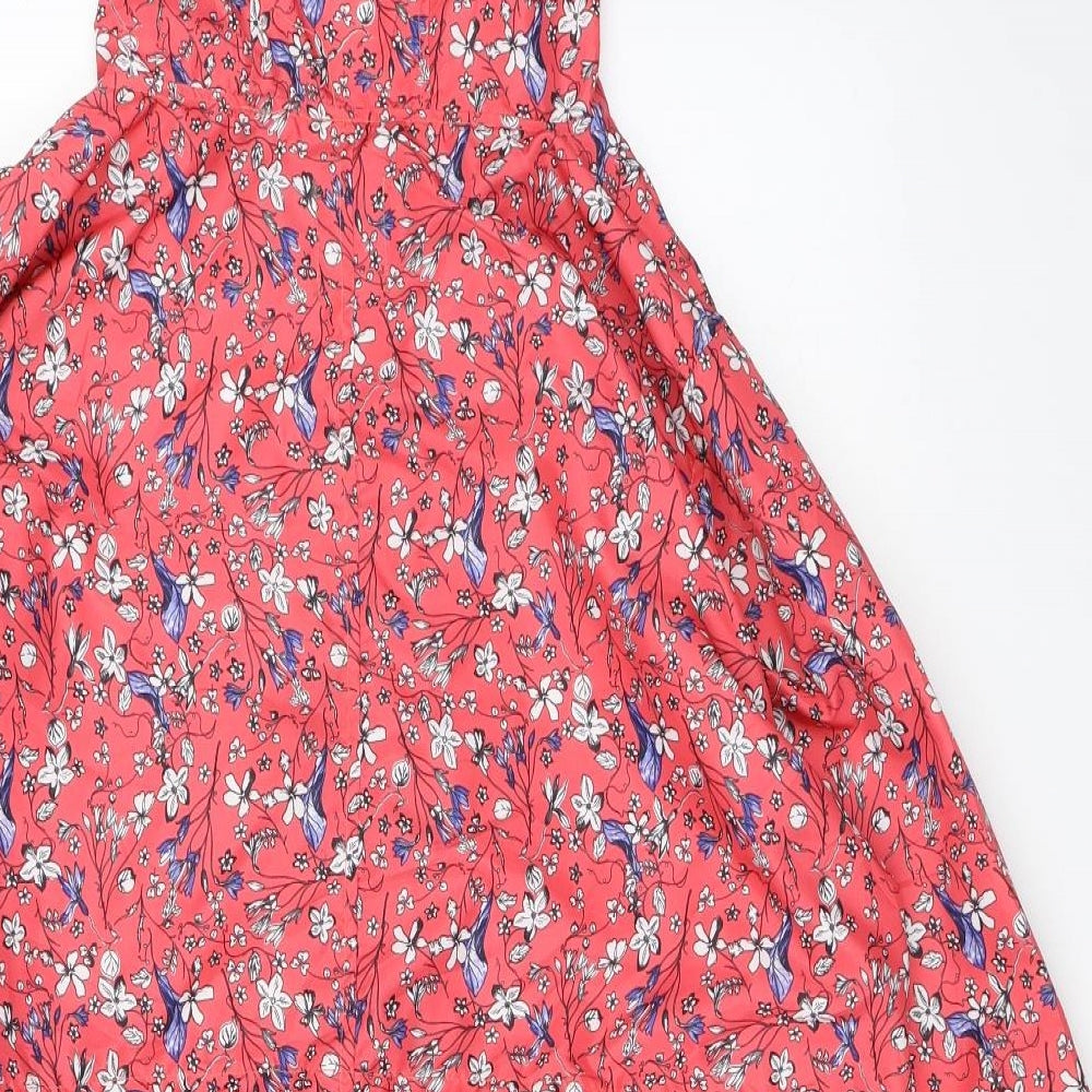 Primark Womens Pink Floral  Rain Coat Coat Size L