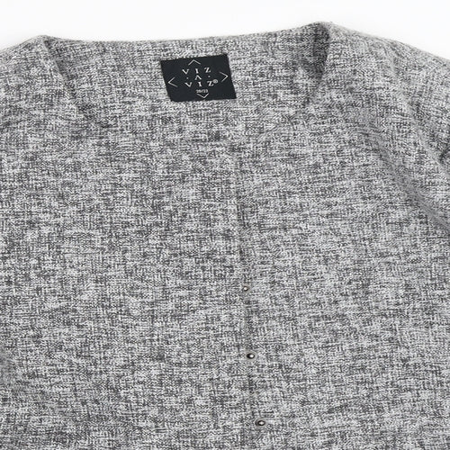 Viz A Viz Womens Grey   Overcoat Coat Size 20