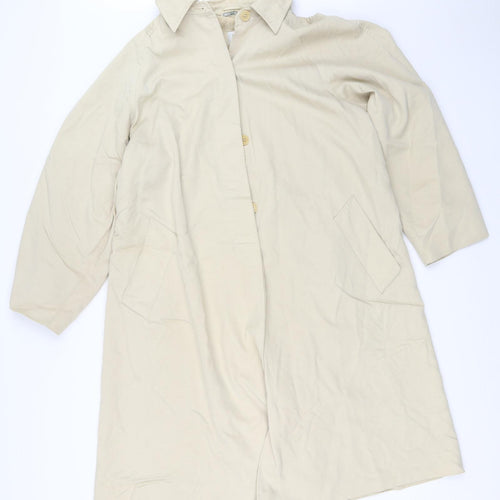 Max Mara Womens Beige   Trench Coat Coat Size 14