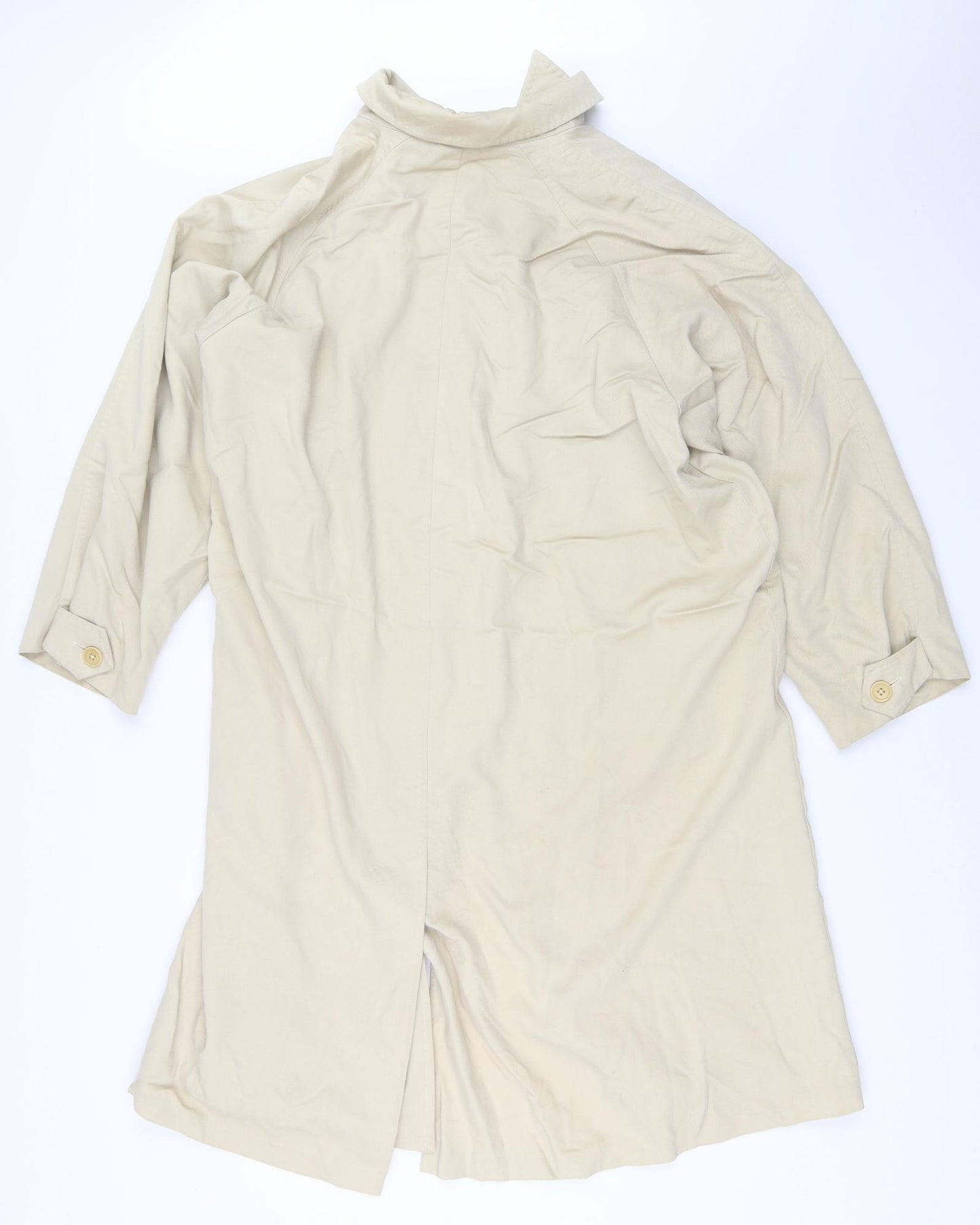 Max Mara Womens Beige   Trench Coat Coat Size 14