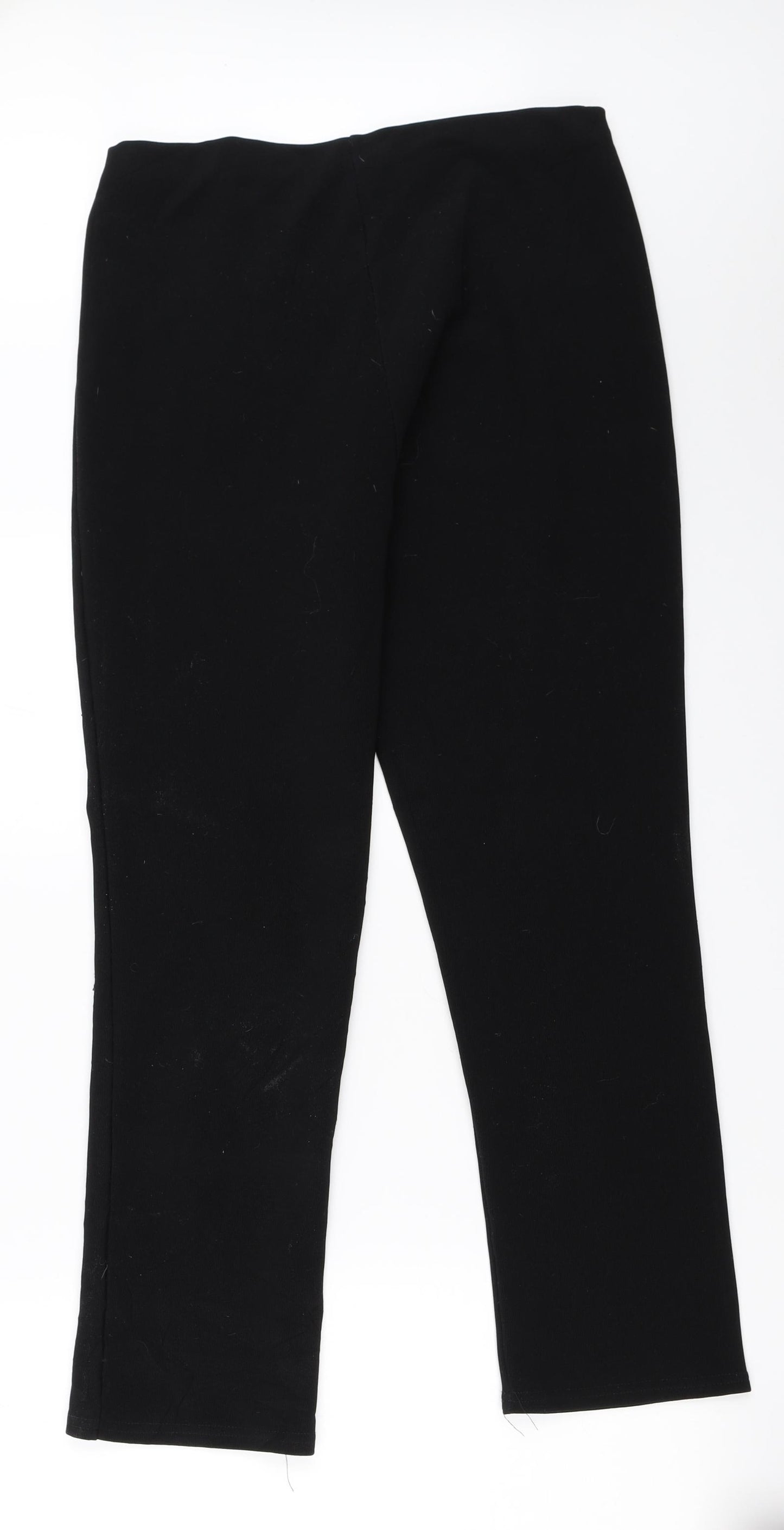 Preworn Womens Black   Trousers  Size 14 L27 in