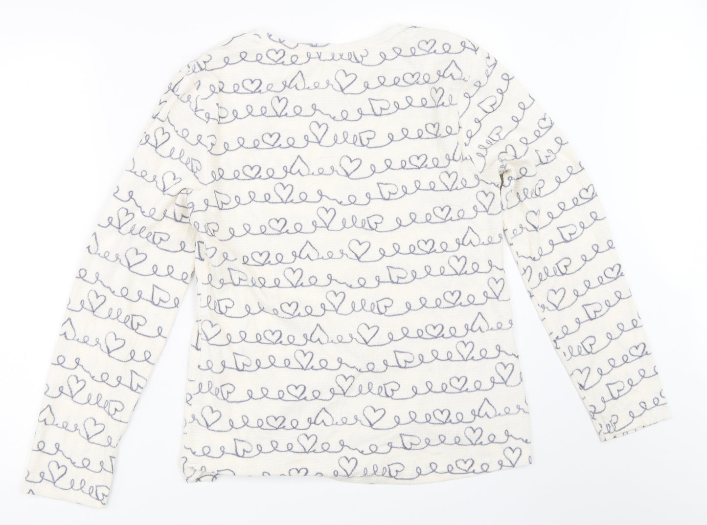 George Womens Ivory Solid  Top Pyjama Top Size 12