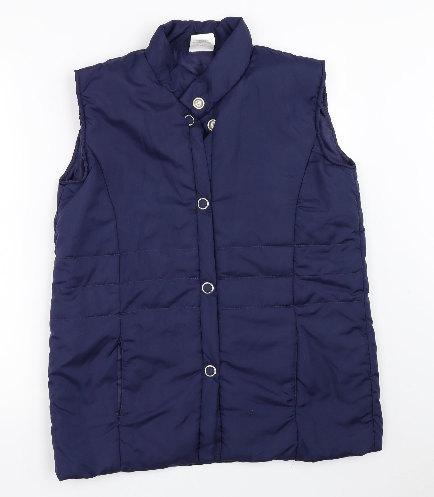 Anne De Lancay Womens Blue   Gilet Coat Size 14