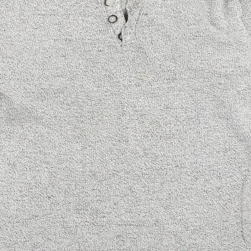 Moto Mens Grey   Pullover Jumper Size M
